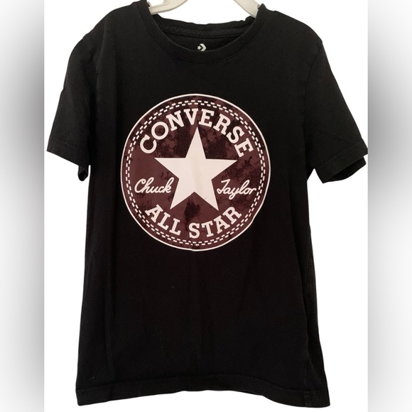 Converse Boys Small 8-10 Years All Star Chuck Taylor Patch Logo Tee - Picture 1 of 4